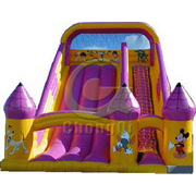 inflatable rock climb slide